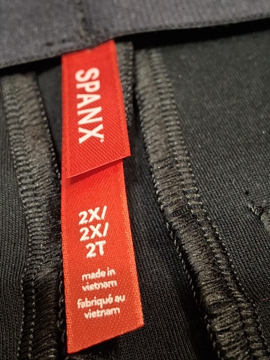 SPANX The Perfect Pant 20286R Ankle Piped Skinny Rayon Blend Black Women Size 2x - Picture 2 of 16